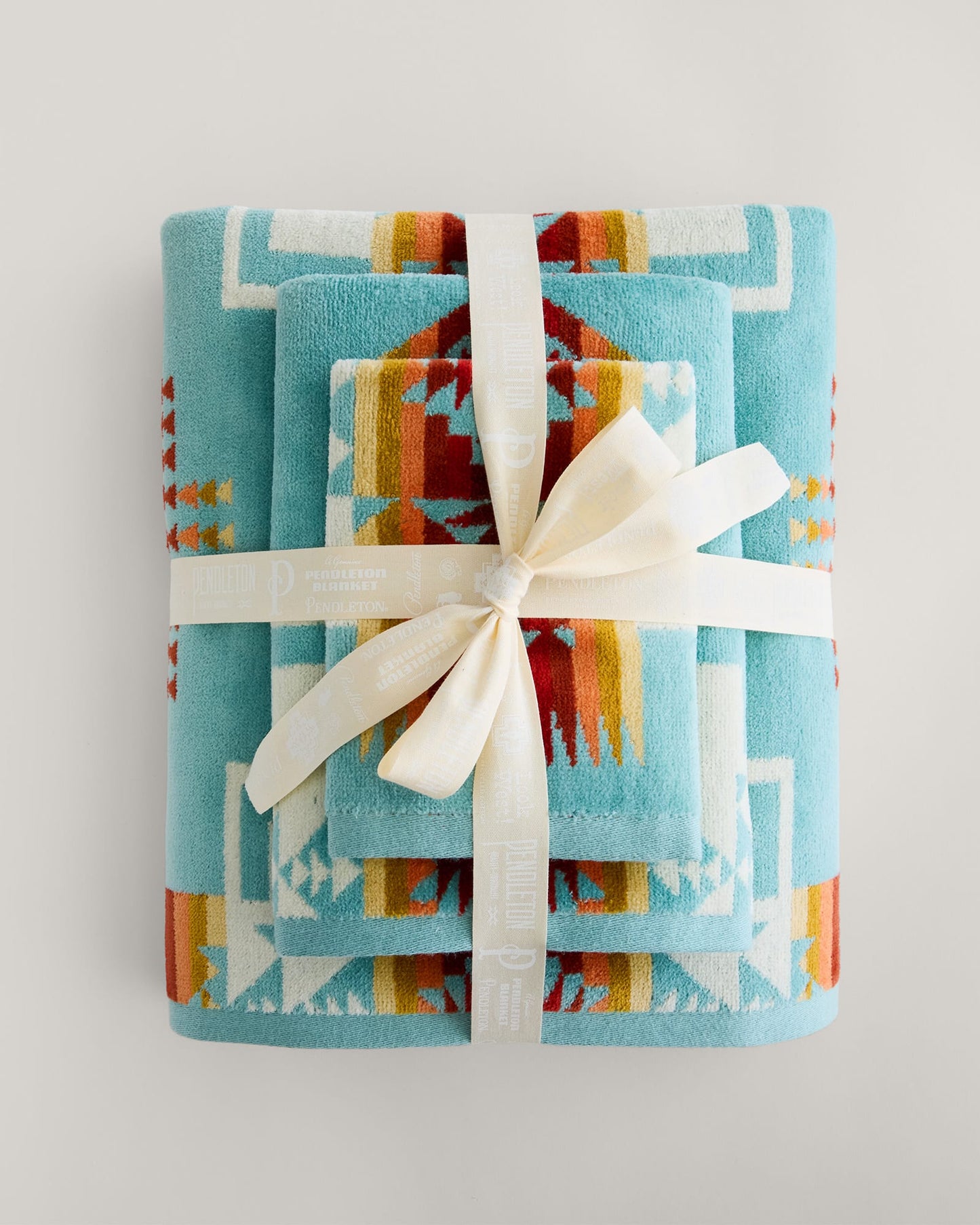 Pendleton Chief Joseph 3 Piece Towel Set - Aqua