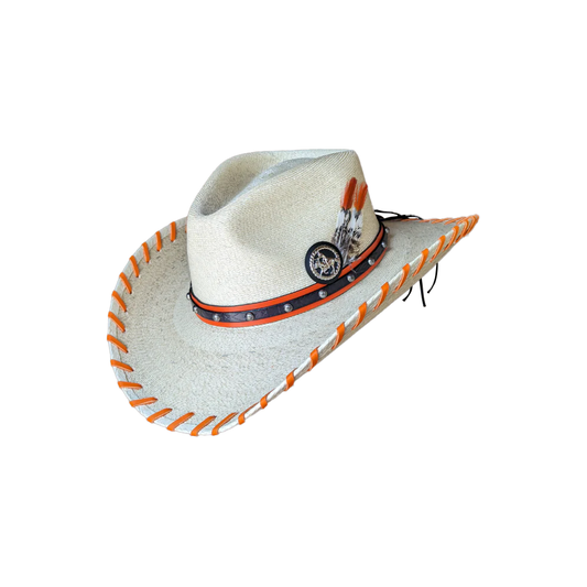 OSU Pistol Pete Palm Cattleman Hat