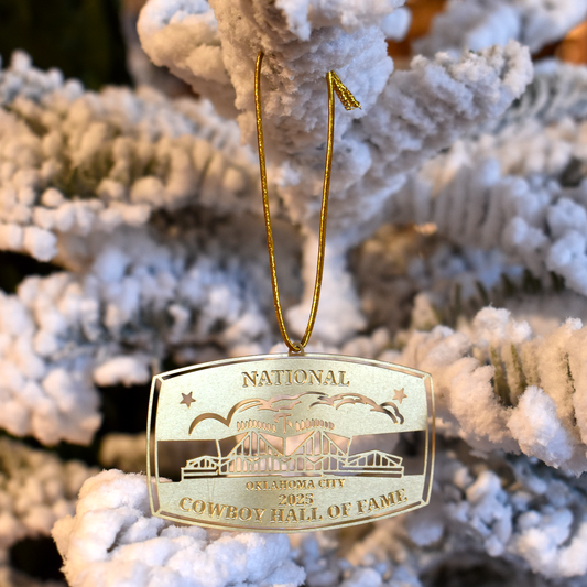 Museum Store Christmas Ornament 2025 - Vintage Buckle Design