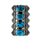 Four Stone Number 8 Turquoise Ring by Kenneth Jones