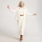 Pendleton Women's Western Embroidered Shirt - Ecru