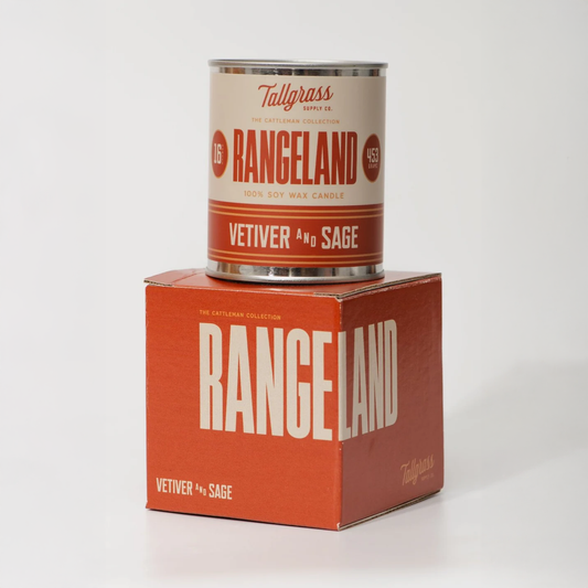 Cattleman Collection: Rangeland - Vetiver + Sage Soy Wax Candle Gift Box Set