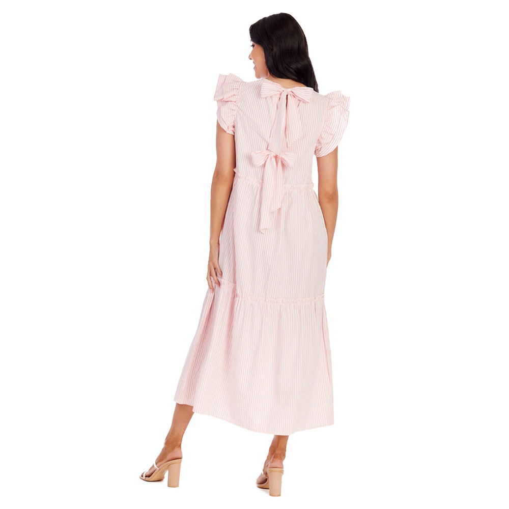 Bardot Maxi Dress - Pink