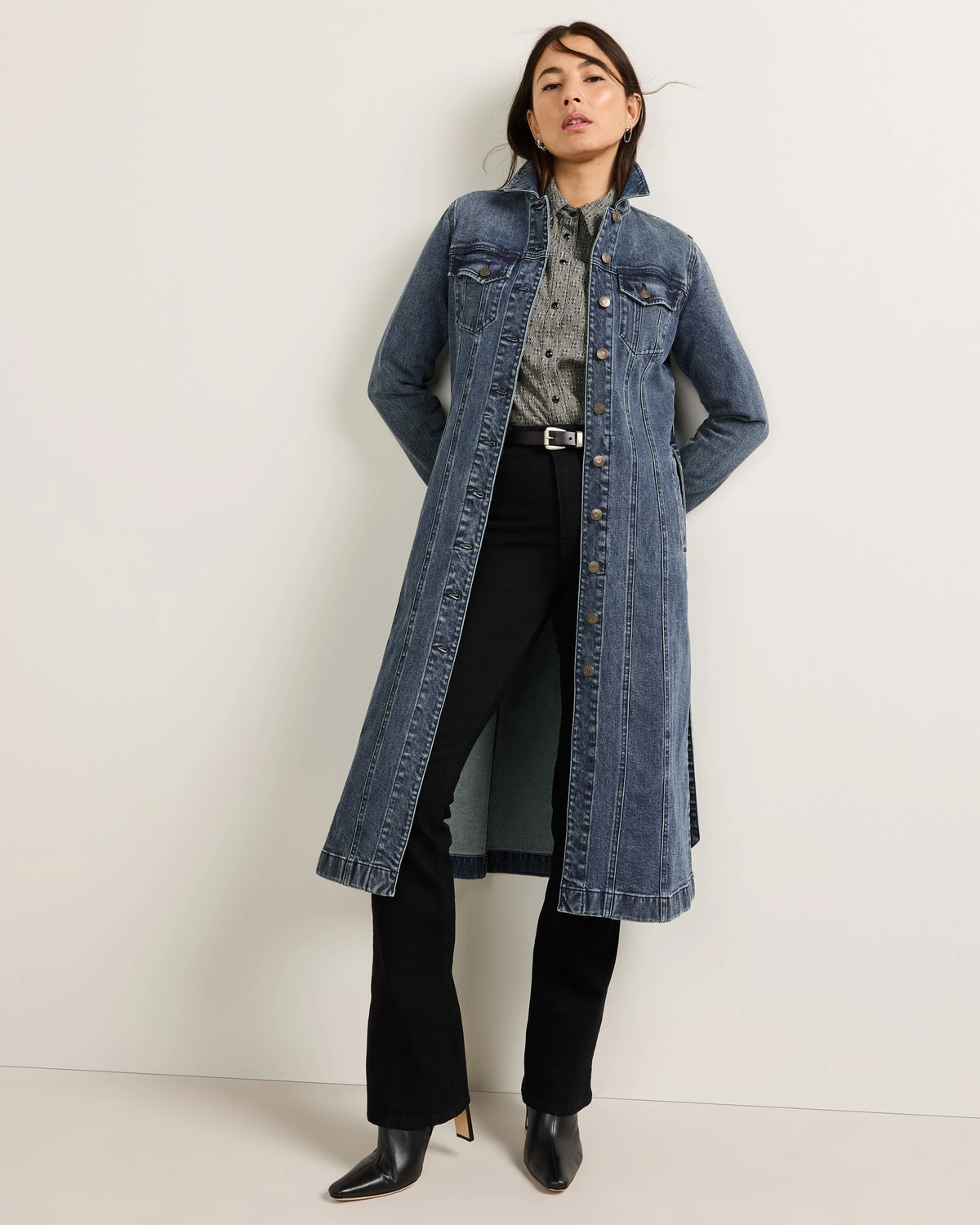 Pendleton Women's Denim Mini Shirt Dress