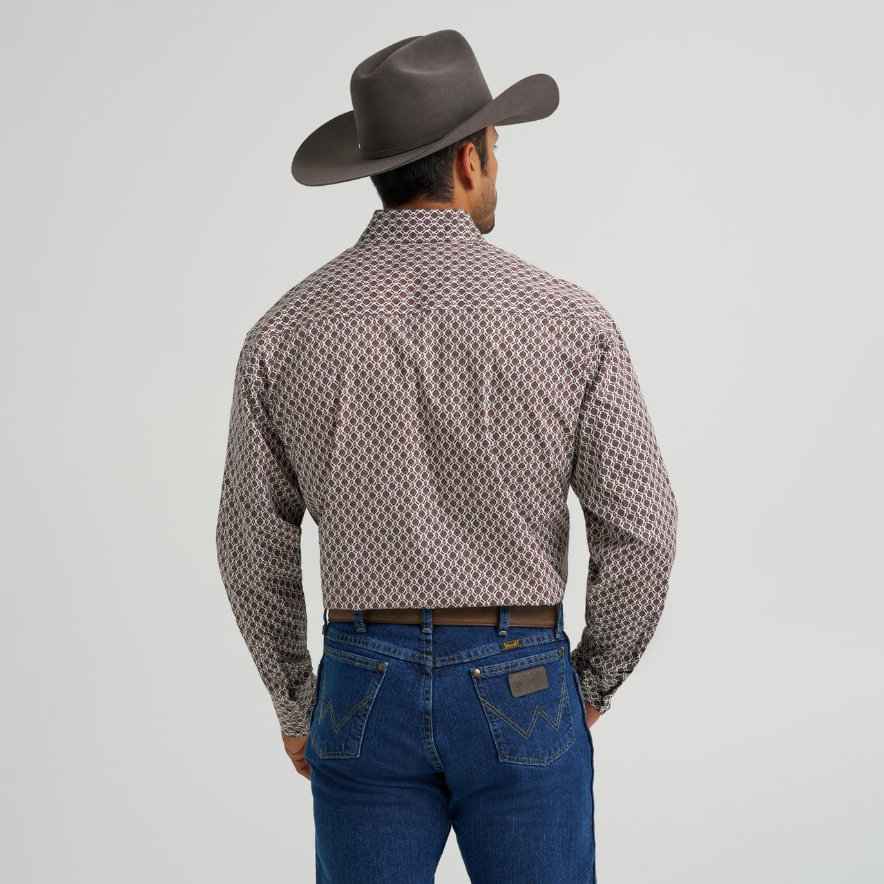 Wrangler Men's George Strait Troubadour Long Sleeve Snap Shirt