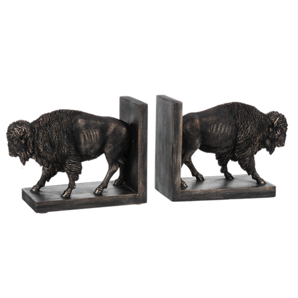 American Bison Bookend - Pair