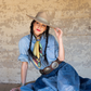 Fringe "Son of The West" by Kevin Chupik Silk Wild Rag