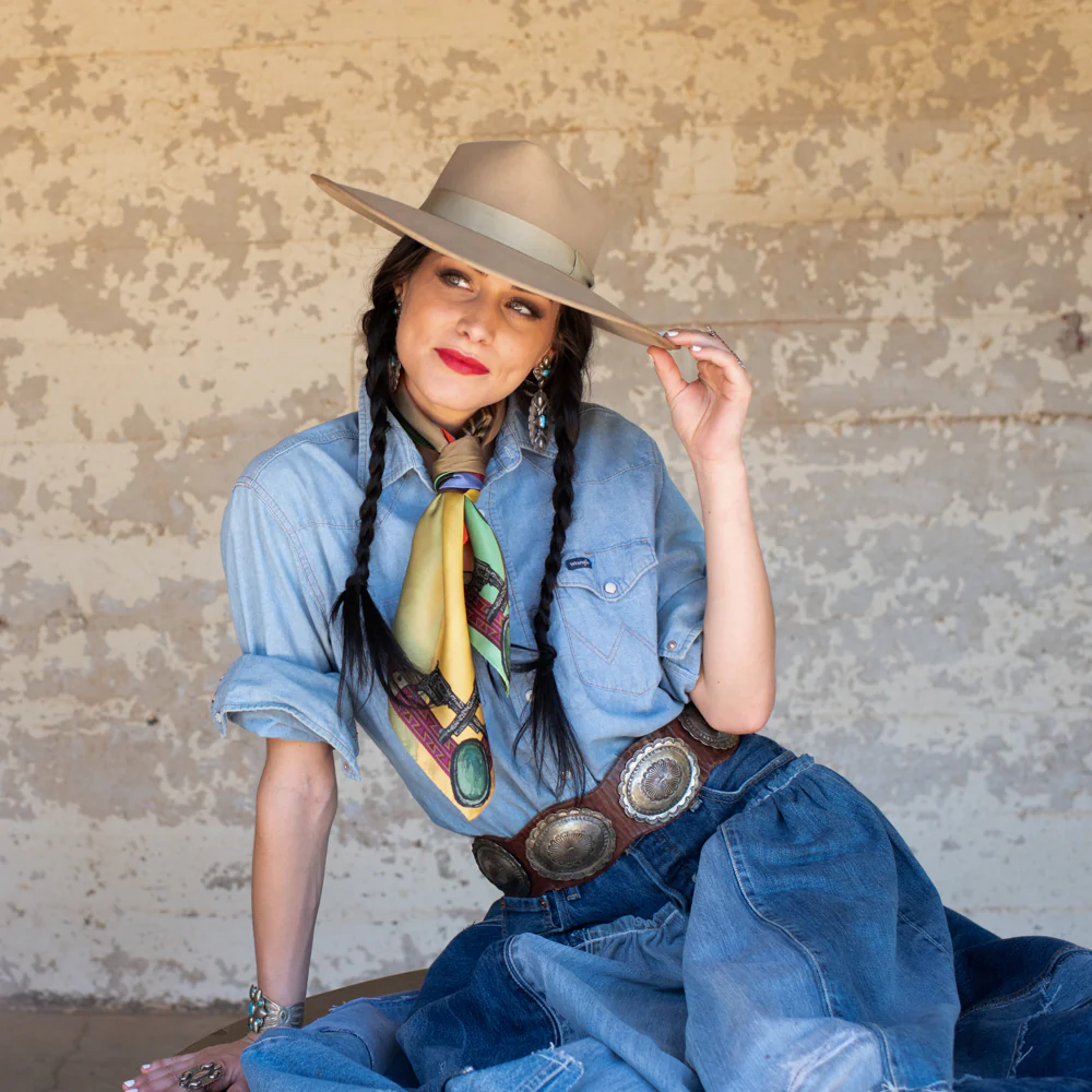 Fringe "Son of The West" by Kevin Chupik Silk Wild Rag