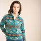 Pendleton Women's  Lowell Wool Jacket - Turquoise Nehalem