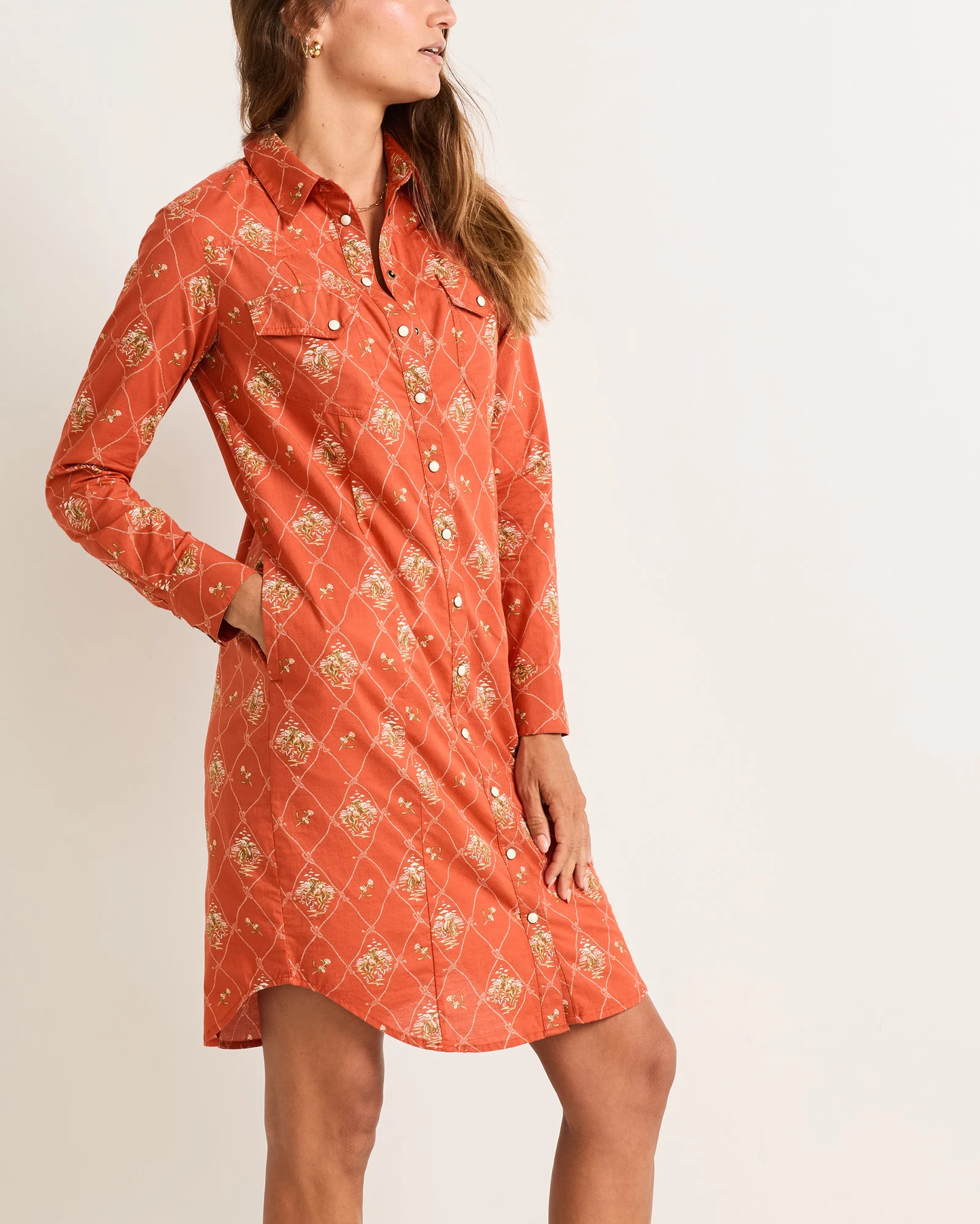 Pendleton Women's Cowgirl Lattice Gambler Shirt Dress
