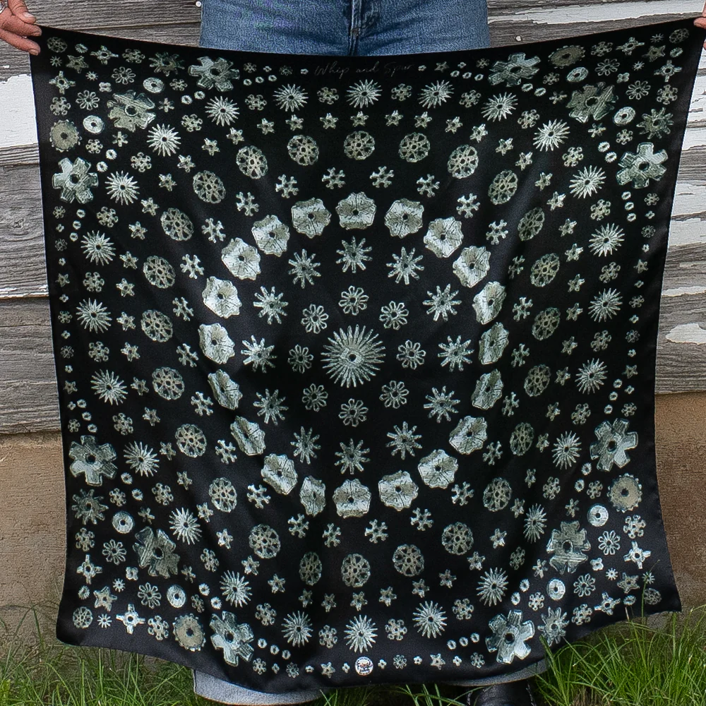 Fringe "Whip and Spur" Silk Wild Rag