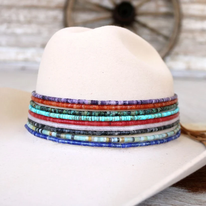 Thin Stone Hat Band