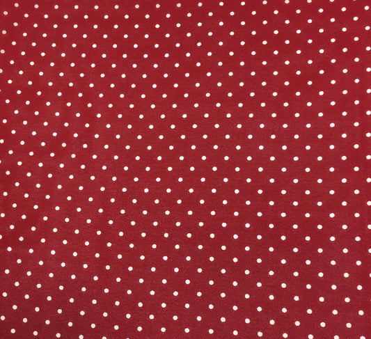 Red Cowboy Polka Dot Silk Wild Rag