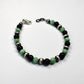 Onyx, Jade & Sterling Silver Pearl Bracelet by Reklaw Silver