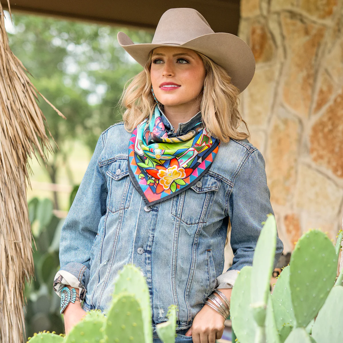 Fringe "The Wait" by Courtney Robertson Silk Wild Rag