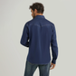 Wrangler Men's Retro Western Long Sleeve Pearl Snap Shirt - Rich Navy