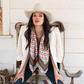 Fringe "Stuck Up Steer" Silk Wild Rag