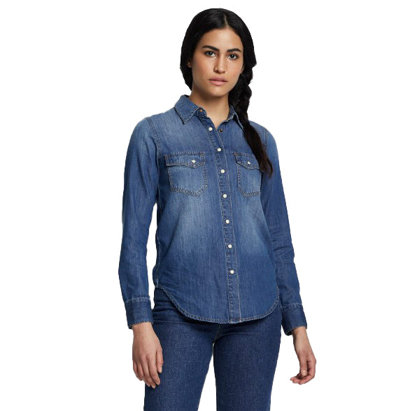 Pendleton Women's Chambray Gambler Shirt - Medium Blue