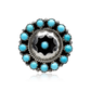 Rainmaker Sleeping Beauty Turquoise Snake Eye Shadow Box Ring