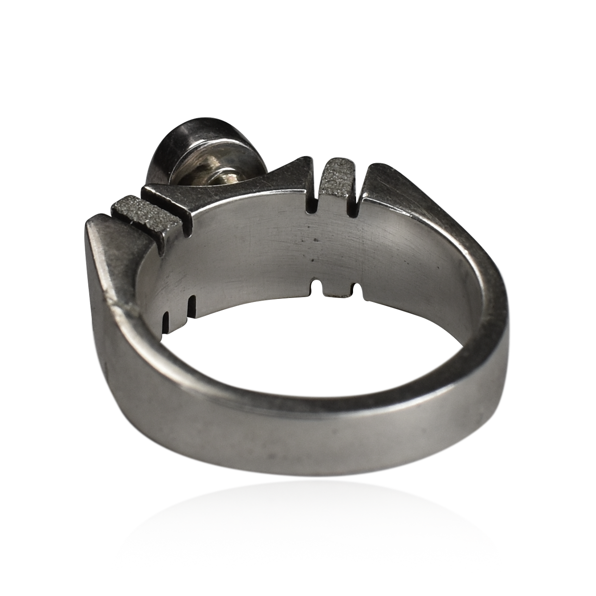 Sugilite Strata Sandcast Fusion Ring by George and Nusie Henry