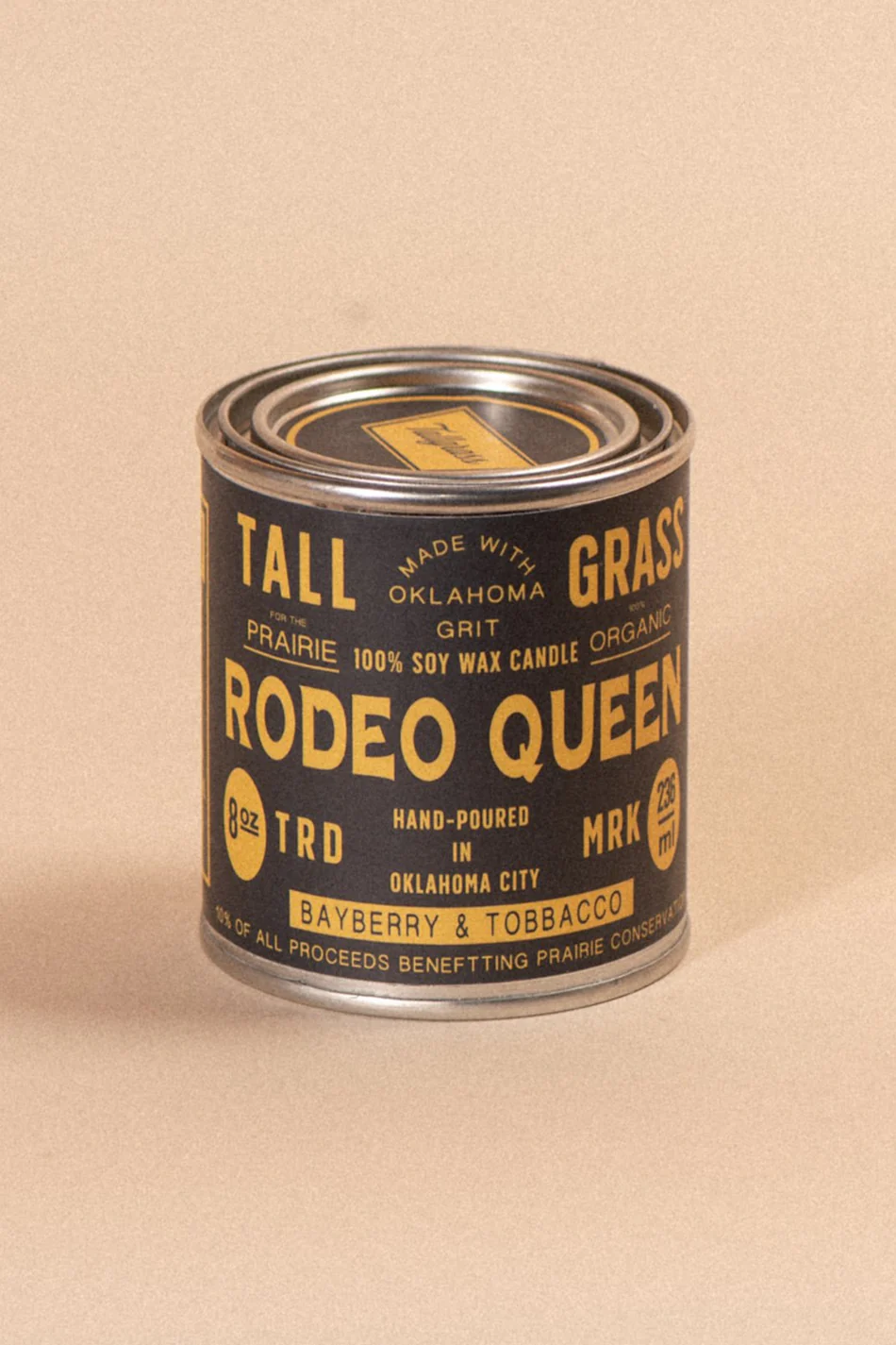 Rodeo Queen: Bayberry + Tobacco Soy Wax Candle