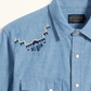 Pendleton Men's Harding Embroidered Chambray Gambler Shirt - Light Blue/Harding