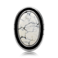 Large Oval White Buffalo Ring by Justin Biltonen