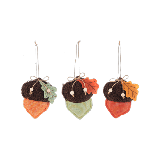 Metallic Acorn Ornament