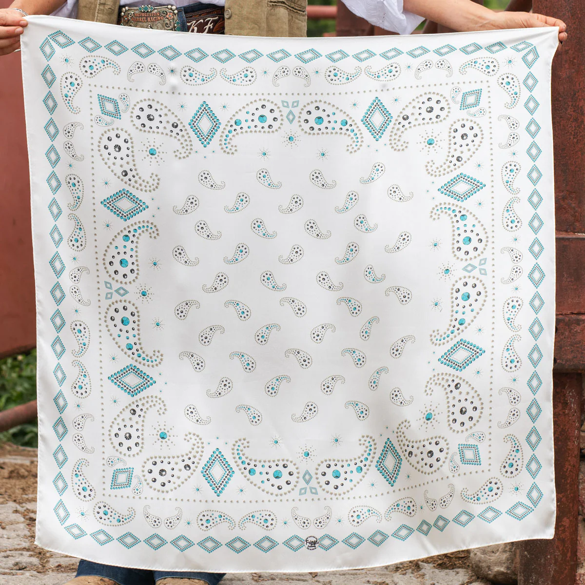 Fringe "Pretty Paisley" Silk Wild Rag