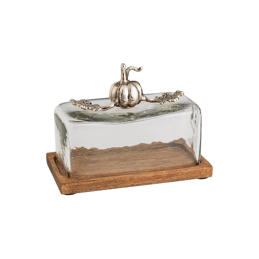 Metal Pumpkin Butter Dish