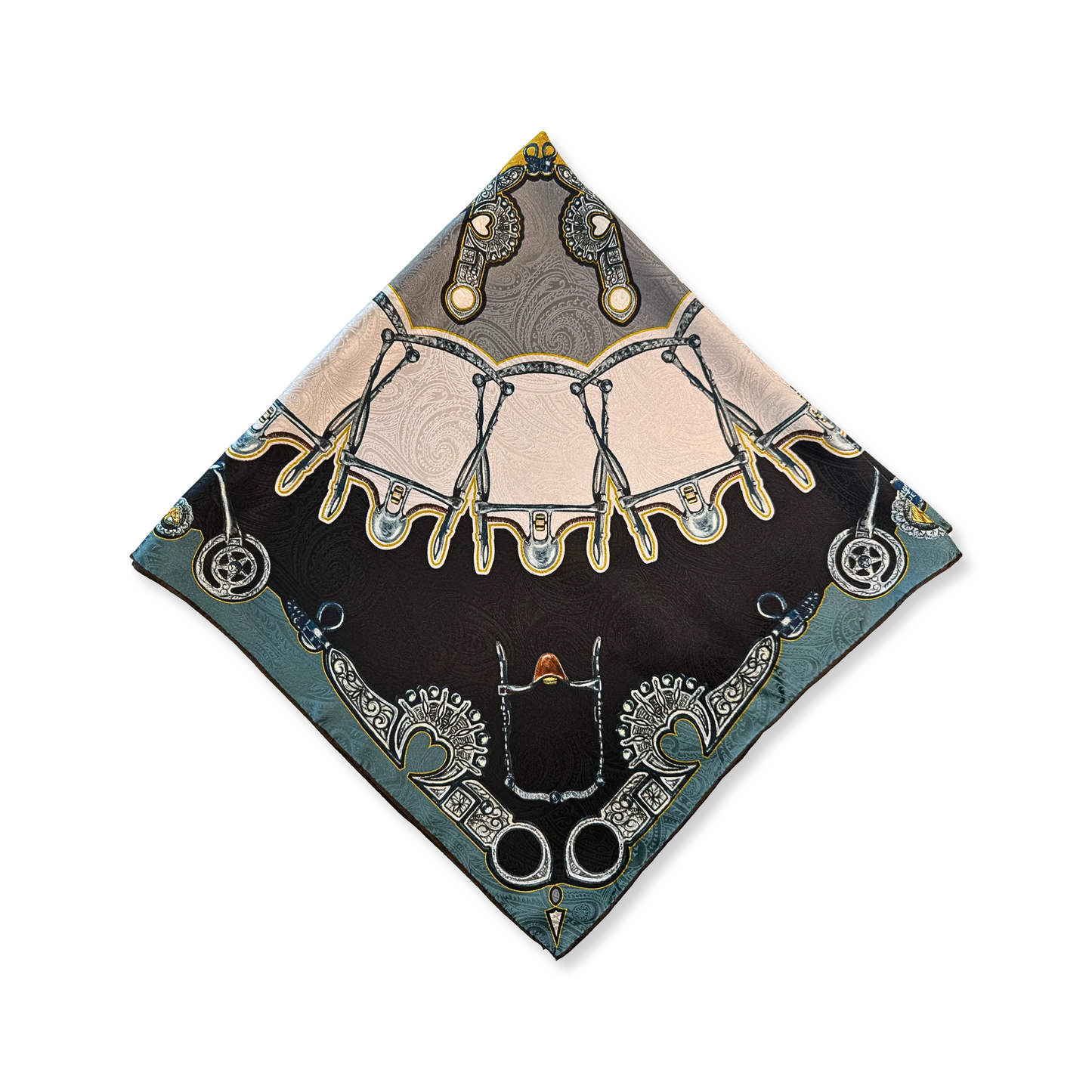 Fringe Blue Label "Bits" Silk Scarf