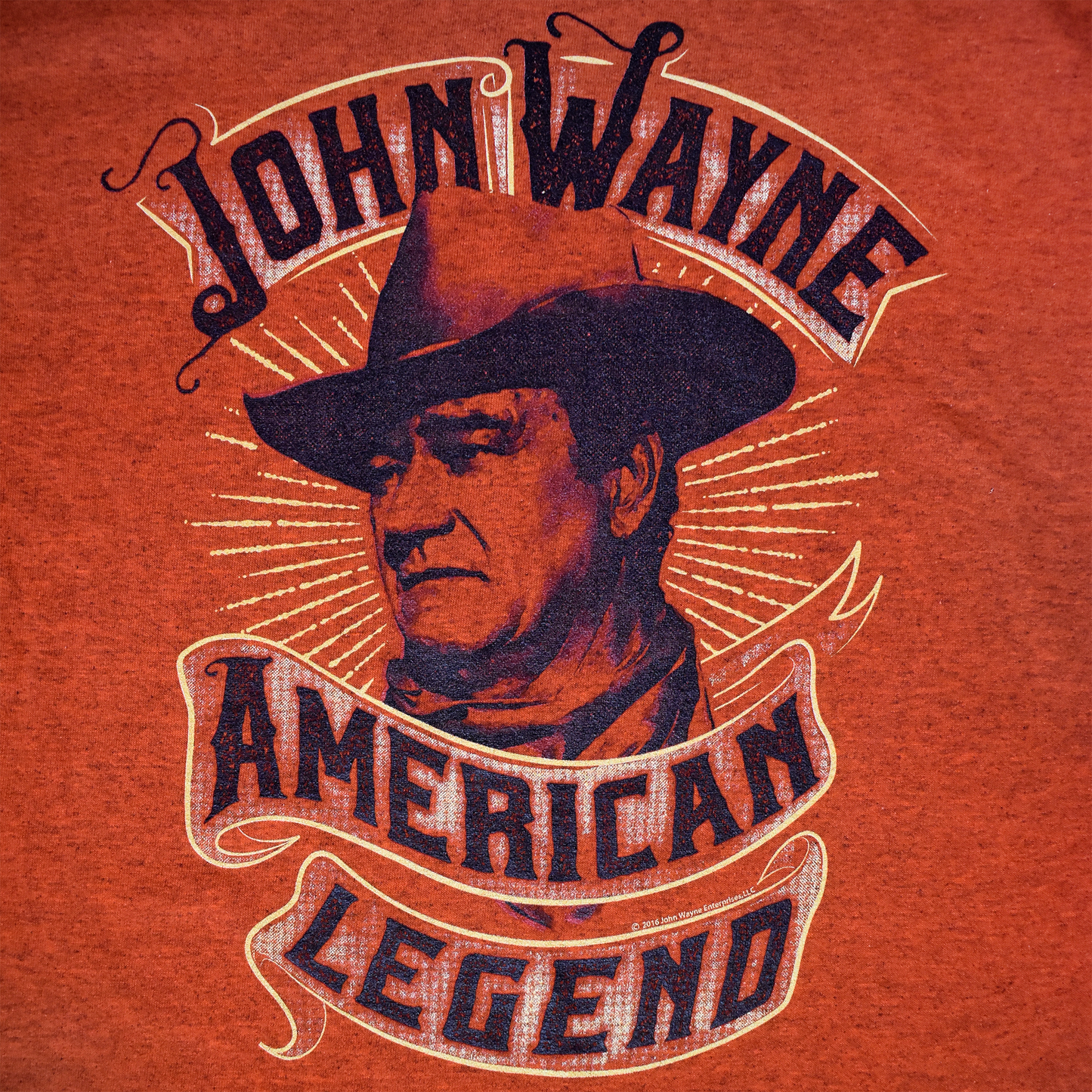 John Wayne Banner T-Shirt - Antique Orange Heather