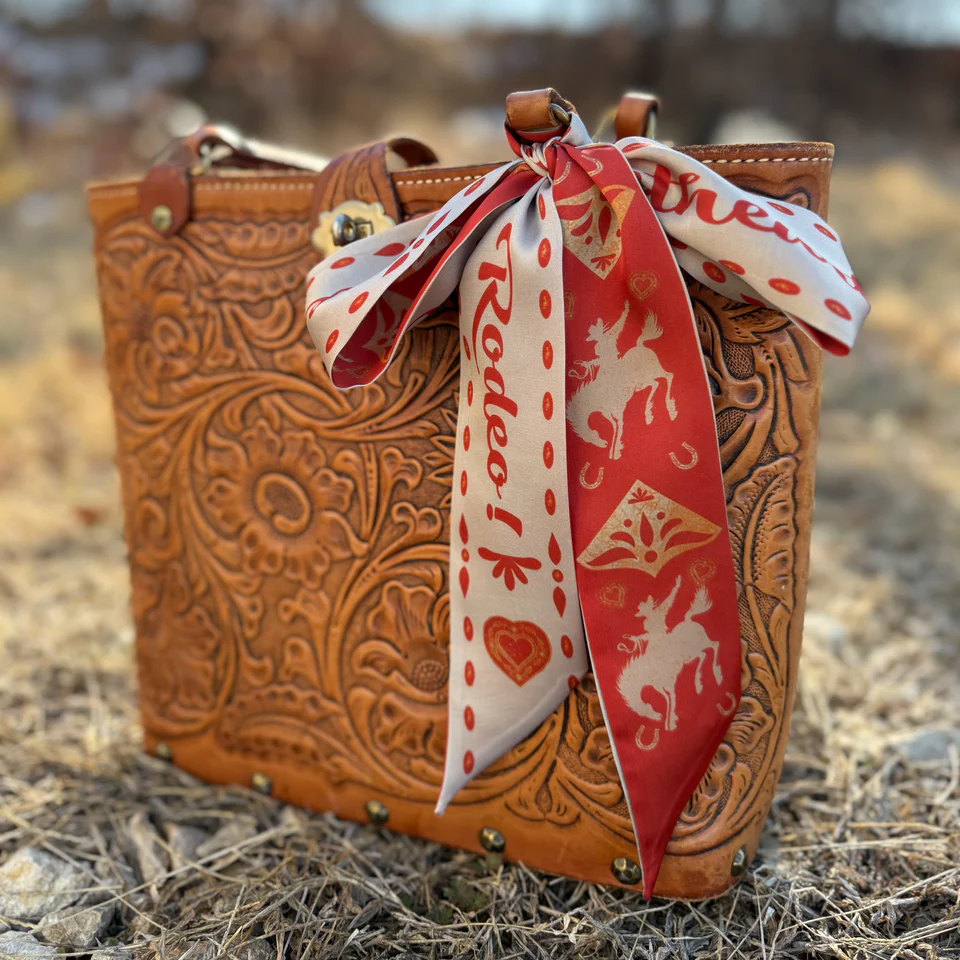 Fringe "Sweetheart of the Rodeo" Silk Twilly