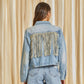 Alessia Fringed Denim Jacket