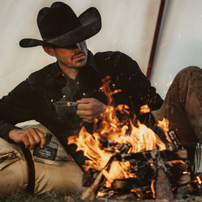 Tru Western No. 4 Leather Vintage Label Deep Leather Cologne 3.4 oz.