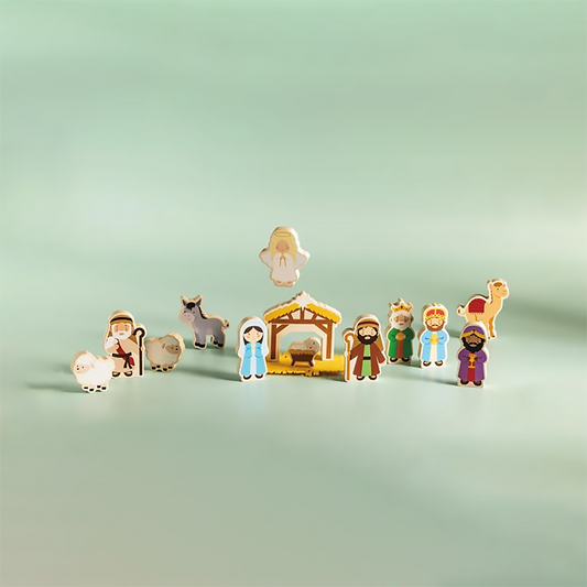 Wooden Nativity Toy Set