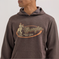 Wrangler Men's Cowboy Graphic Pullover Hoodie - Chocolate Torte