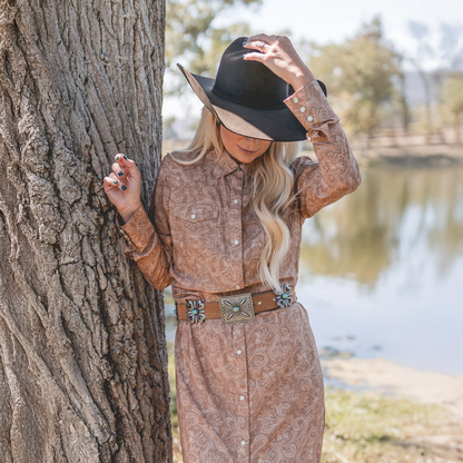 Lovlei Ranch Cheyenne Western Pearl Snap Shirt