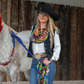Fringe "Queen of the Rodeo" by Amy Moorhouse Silk Wild Rag