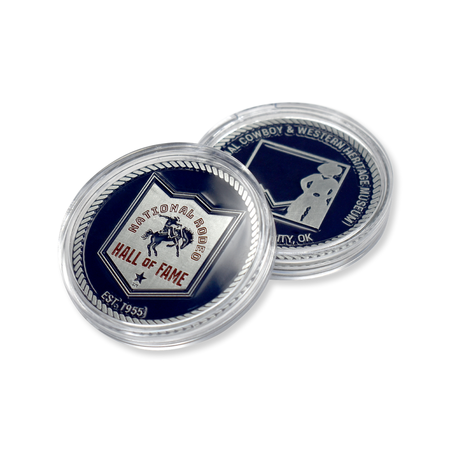 Official National Rodeo Hall of Fame Pewter Challenge Coin
