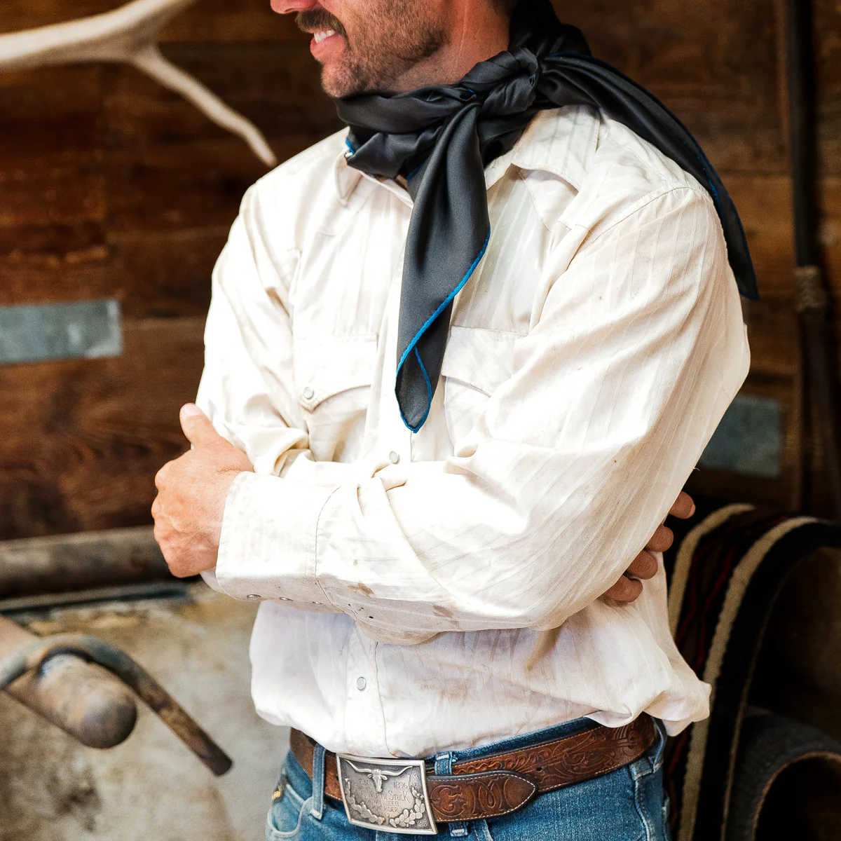 Fringe "Angus" Silk Ranchi Rag™