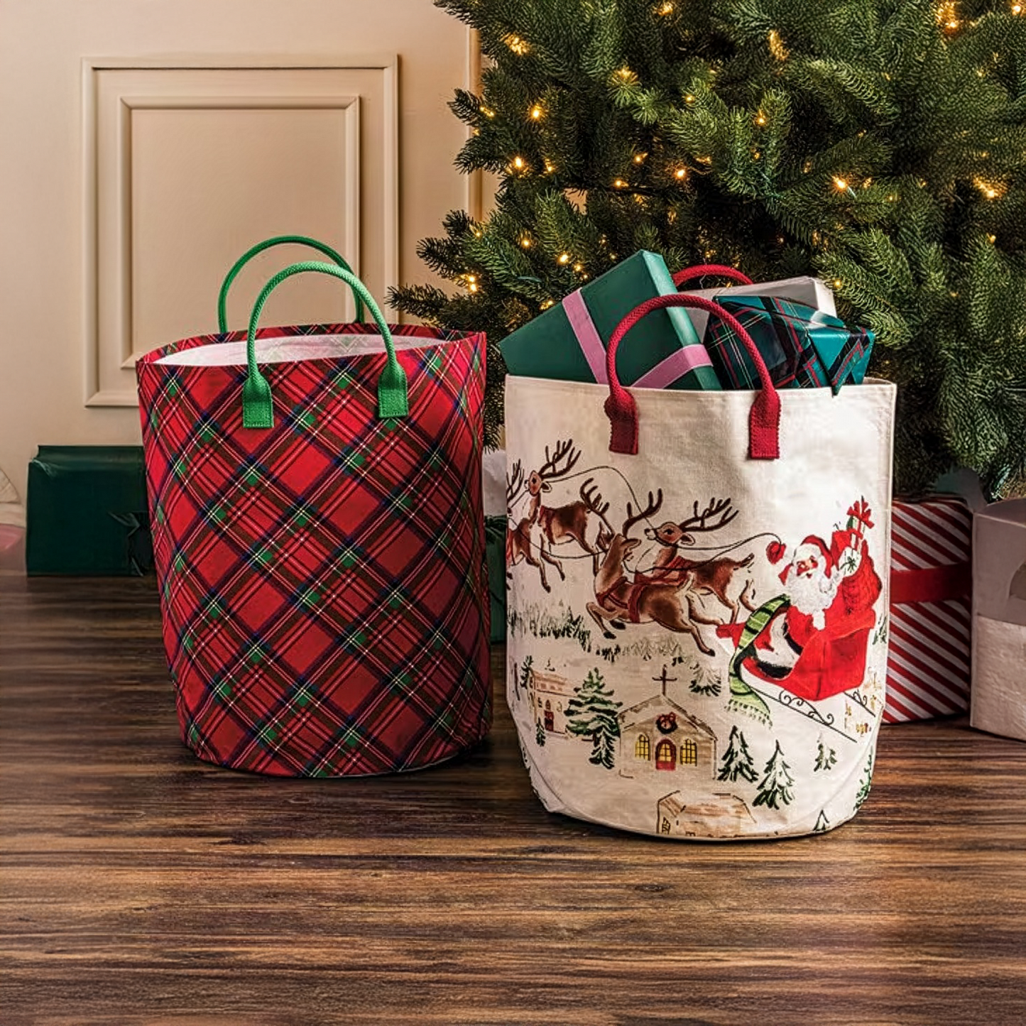 Oversized Christmas Totes