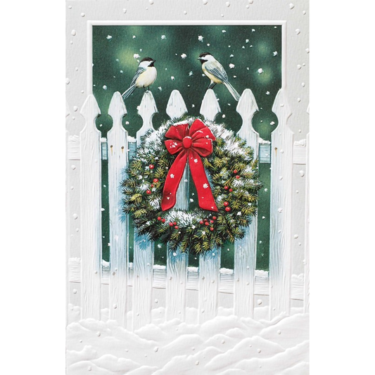 Picket Pair Christmas Cards - Box of 16