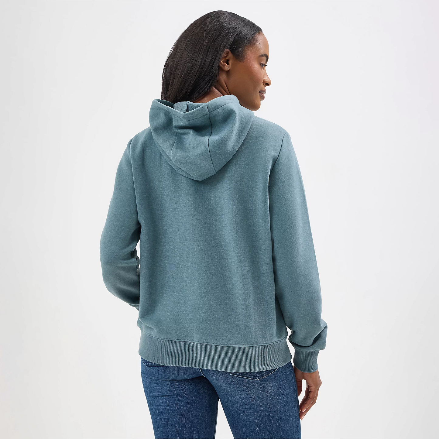 Wrangler Women's Desert Bucking Horse Graphic Hoodie - Goblin Blue