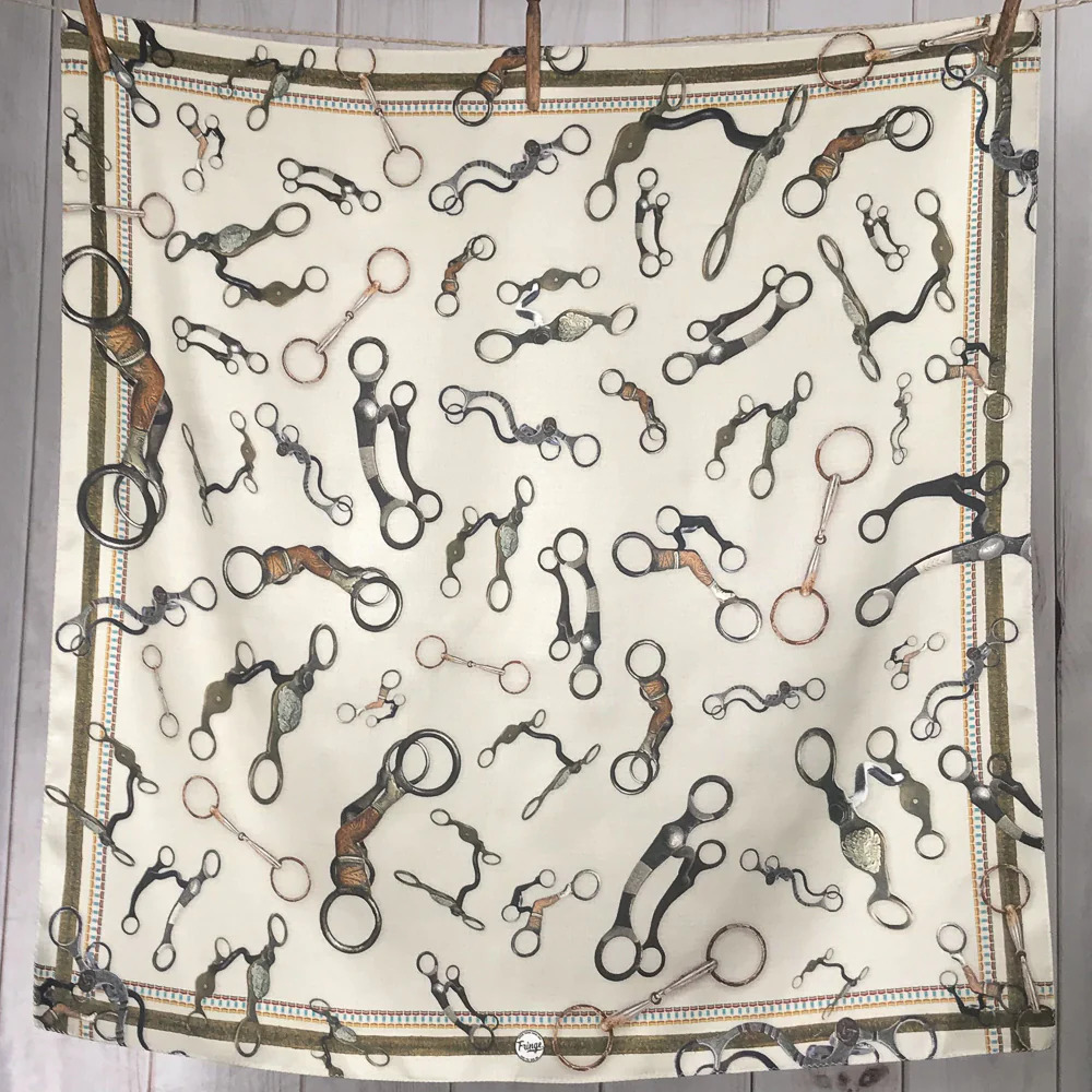 Fringe "Bits" Silk Wild Rag