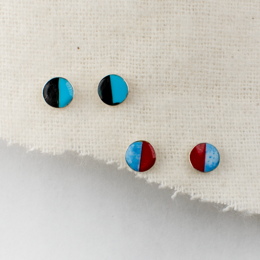 Tiny Split Stud Earrings