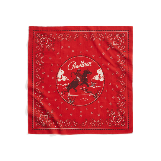 Pendleton Cotton Cowboy Bandana - Red