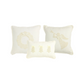 White Christmas Pearl Beaded Pillows