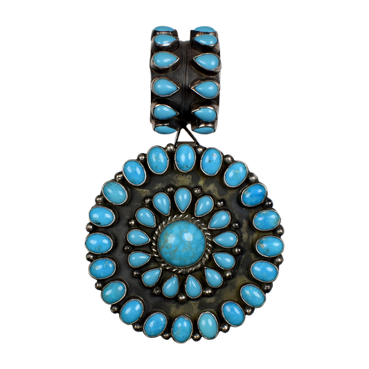 Kingman Turquoise Circle of Life Pendant by Rocki Gorman