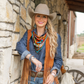Fringe "Earthwork" Silk Wild Rag
